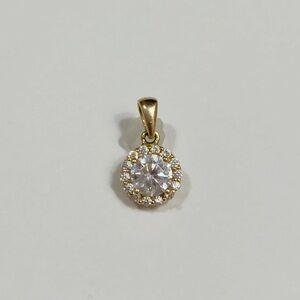14k Diamonique CZ Pendant